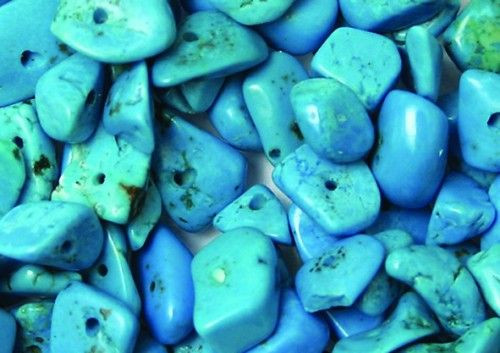 Ásványgyöngy howlit-kék