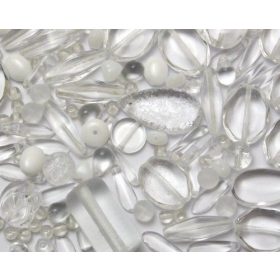 Formagyöngy vegyes kristály-fehér 30g/cs