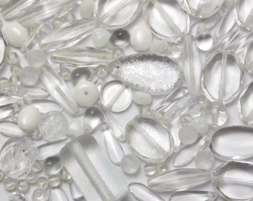 Formagyöngy vegyes kristály-fehér 30g/cs