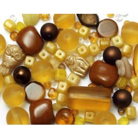 Formagyöngy vegyes sárga-barna 30g/cs