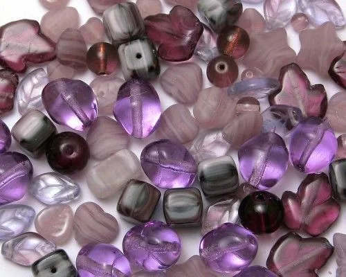 Formagyöngy vegyes lila 30g/cs