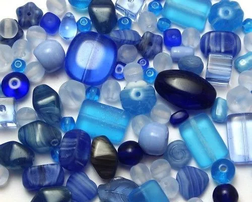 Formagyöngy vegyes kék 30g/cs
