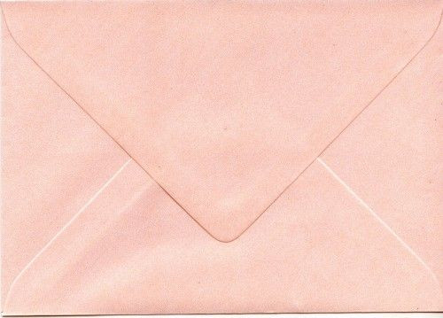 Gyöngyházfényű boríték, HALVÁNYRÓZSASZÍN