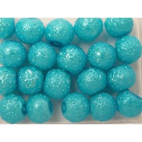 Zsorzsett üvegtekla türkizkék, 4mm-es