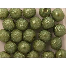 Zsorzsett üvegtekla, zöld(khaki), 4mm-es