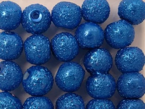 Zsorzsett üvegtekla, sötétkék, 6mm-es