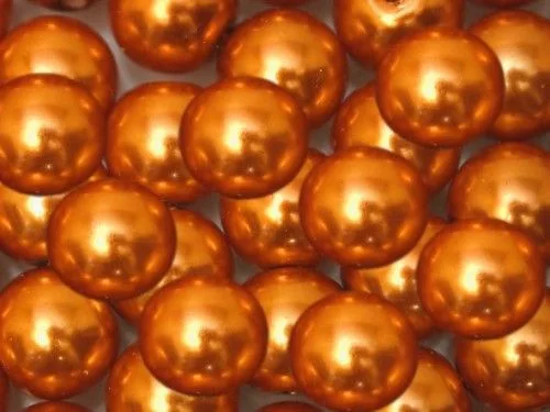 Teklagyöngy 4mm fényes narancs