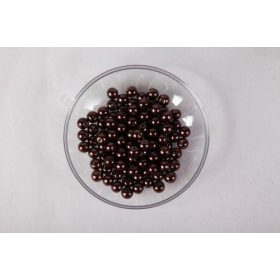 Teklagyöngy 4mm fényes barna