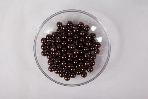 Teklagyöngy 4mm fényes barna