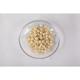 Teklagyöngy 4mm fényes ekrü