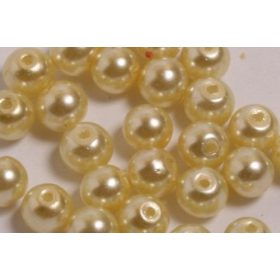 Teklagyöngy 4mm fényes világos sárga