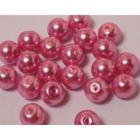 ÜVEGTEKLAGYÖNGY 4MM-ES - RÓZSASZÍN