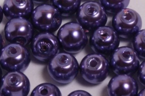 ÜVEGTEKLAGYÖNGY 4MM-ES - LILA