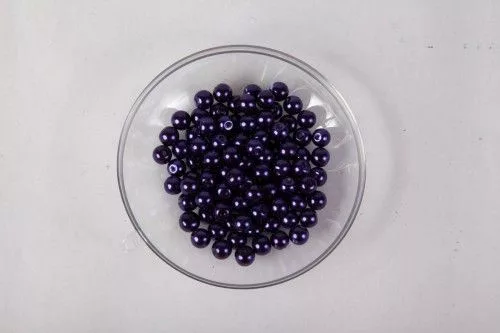 Teklagyöngy 4mm fényes padlizsán