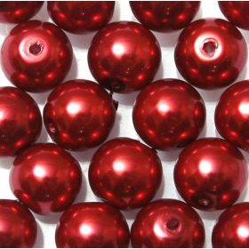 Teklagyöngy 8mm fényes piros