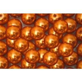 Teklagyöngy 8mm fényes narancs