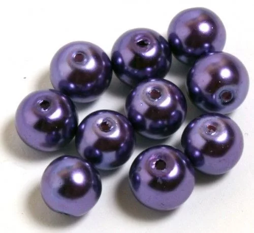 Teklagyöngy 8mm fényes lila