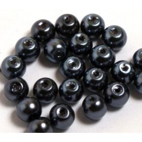 Teklagyöngy 8mm fényes szürke