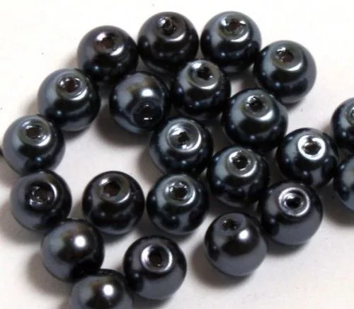 Teklagyöngy 8mm fényes szürke