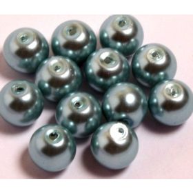 Teklagyöngy 8mm fényes világoskék