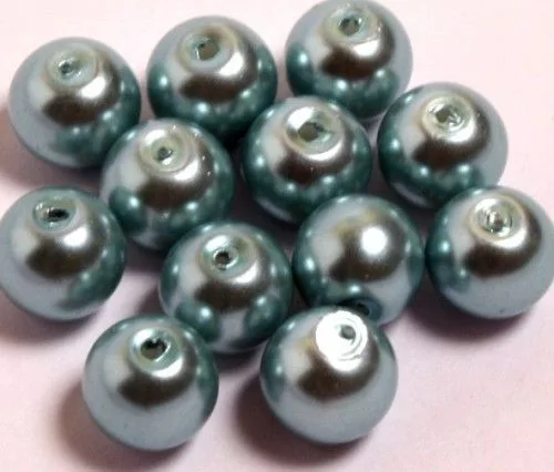 Teklagyöngy 8mm fényes világoskék