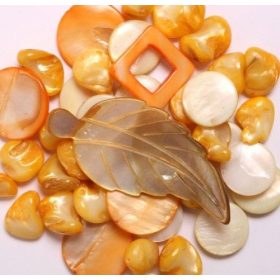 Kagylógyöngy klt sárga