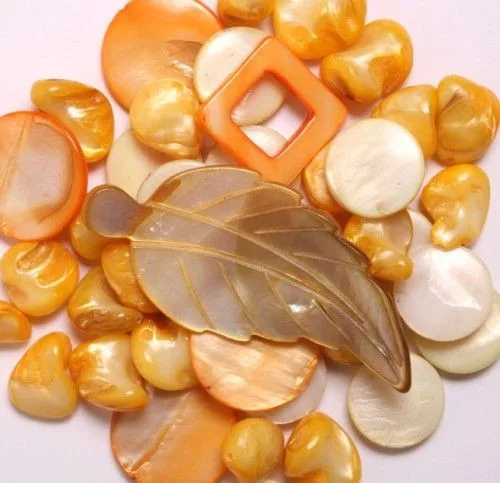 Kagylógyöngy klt sárga