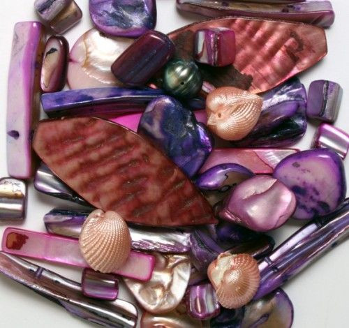 Kagylógyöngy klt lila