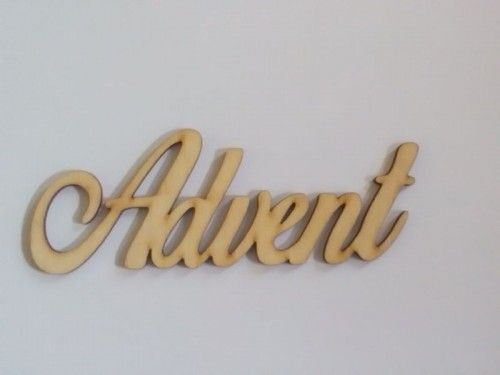 Advent felirat 5,5cmx15cm
