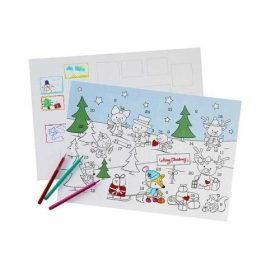 Adventi kalendárium kifestő, 30x42cm