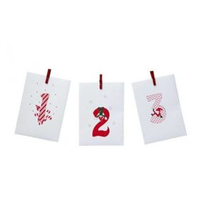 Adventi kalendárium tasakok, 12x7x20cm