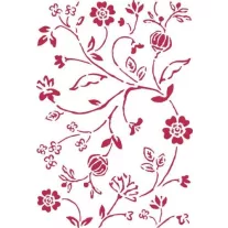Sablon, G méret KSG143 - Virágok