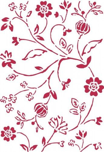 Sablon, G méret KSG143 - Virágok