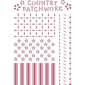 Sablon, G méret KSG170 - Country Patchwork