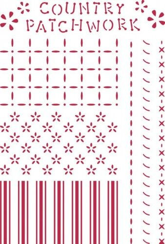 Sablon, G méret KSG170 - Country Patchwork