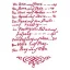 Sablon, G méret KSG26 - Kézírás