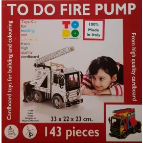 Fecskendős tűzoltóautó - Fire pump, 143 darabos