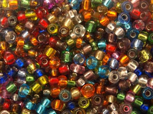 Kásagyöngy, ezüstközepű vegyes 2mm 250 g/doboz