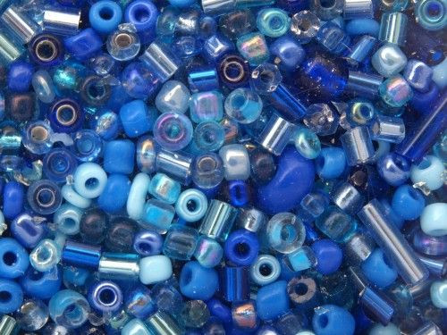 Gyöngy-mix Kék 250 g/doboz