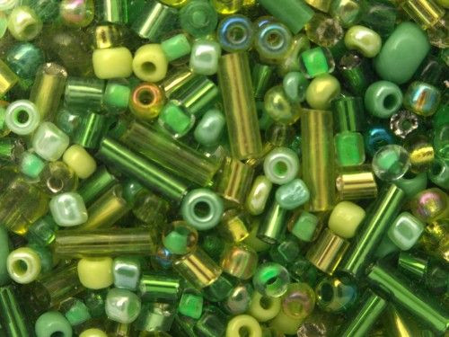 Gyöngy-mix Zöld 250 g/doboz