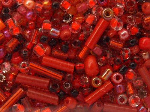 Gyöngy-mix Piros 250 g/doboz