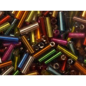 Szalmagyöngy, hosszú vegyes 6mm 250 g/doboz