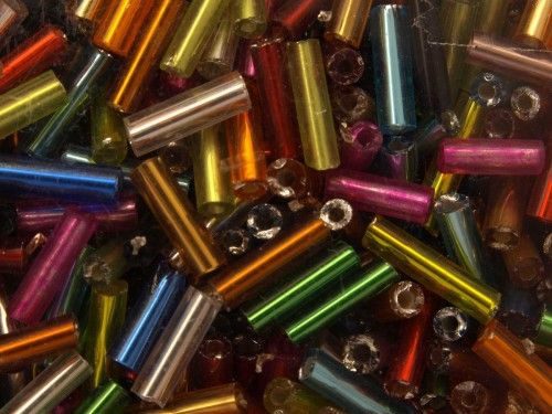 Szalmagyöngy, hosszú vegyes 6mm 250 g/doboz