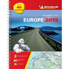 Európa atlasz 2019 - spirál 1136 Michelin