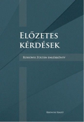 Előzetes kérdések