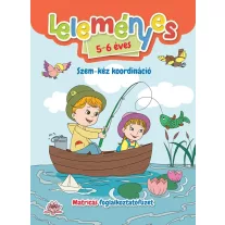 Leleményes 5-6 éves: Szem-kéz koordináció - Matricás foglalkoztatófüzet