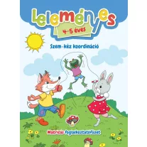 Leleményes 4-5 éves: Szem-kéz koordináció - Matricás foglalkoztatófüzet