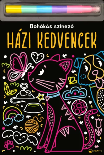 Házi kedvencek - Bohókás színező