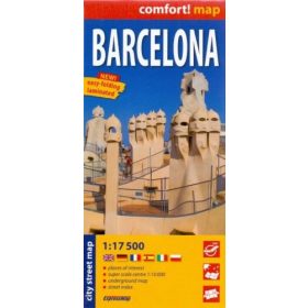 BARCELONA CITY STREET MAP 1:17500