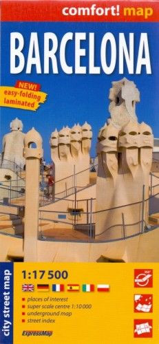 BARCELONA CITY STREET MAP 1:17500
